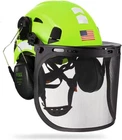 Forestry Safety Helmet Chainsaw Helmet with Mesh Face Shield and Ear Muffs