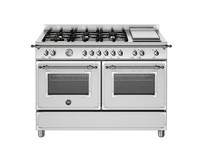 Bertazzoni Heritage 120cm Range Cooker Dual Fuel HER126G2EXT - Stainless Steel