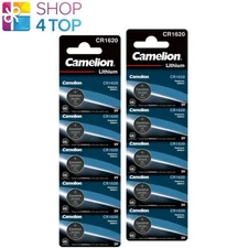 10 Camelion Cr1620 Batteries Lithium 3V Button Cell Dl1620 Ecr1620 5Bl Exp 2033