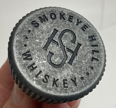 1 Smokey s Hill EMPTY BOTTLE TOP Barrel Proof Whiskey Bottle Metal