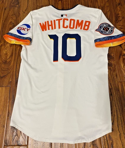 Shay Whitcomb 2025 Houston Astros Game Used Worn CITY CONNECT Jersey MLB Auth