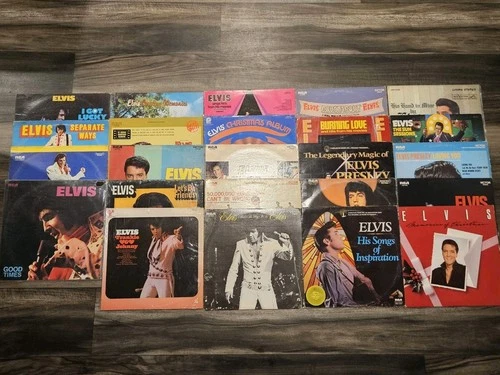 LOT Of 24 Elvis Presley Vinyl 33" Record Albums  Vintage Music