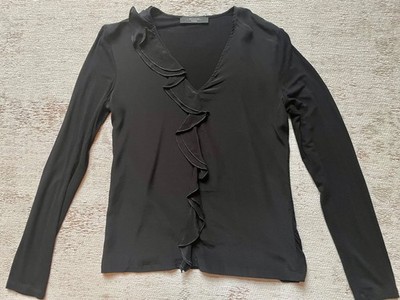 Elegante Bluse mit Rüschen von Max Mara Weekend in Schwarz