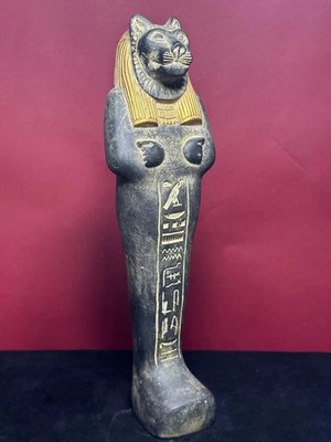 Authentic Ancient Egyptian Antiques Sekhmet Statue Goddess Artifact Figurine BC