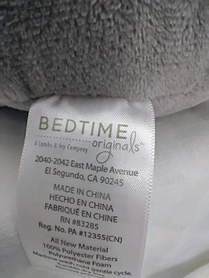 Lambs & Ivy Plush Baby Elephant 10 Inch Humphrey Bedtime Originals Stuffed Toy - Image 4 of 4