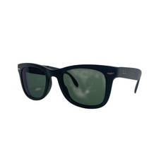 Ray Ban RB4105 601 S 50x22 140 3N Black Folding Sunglasses Authentic