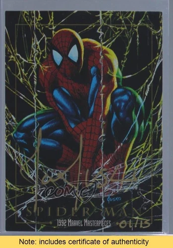 2016 Upper Deck Marvel Masterpieces 1/15 Spider-Man #87 Auto d6s