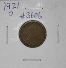 1921-P VF Lincoln Wheat Penny, Item 3606