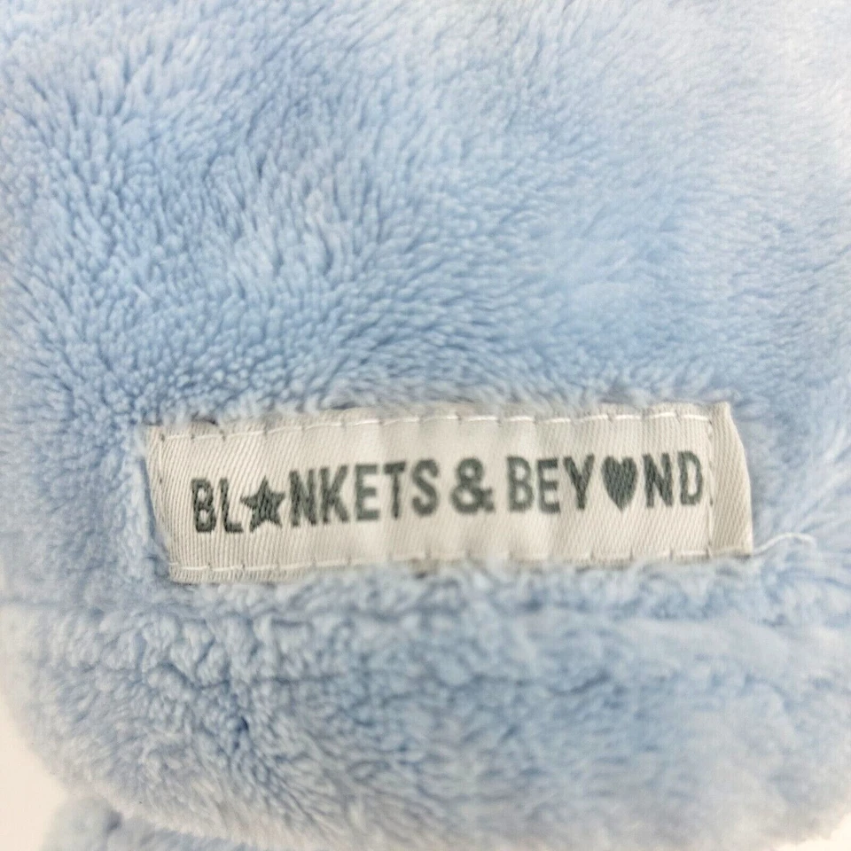 Mantas y más allá elefante azul gris seguridad Lovey Nunu bebé COLE bordado Foto 4 de 4