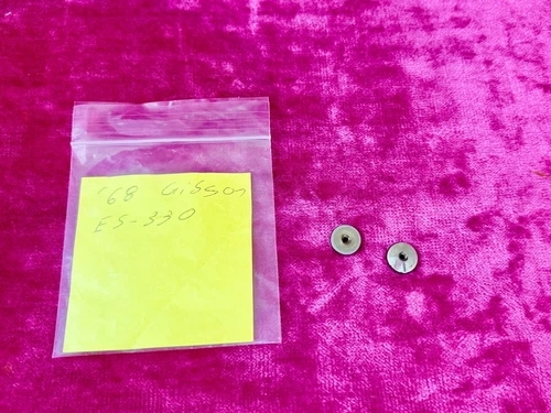 Vintage 1960's Gibson Thumbwheels for ABR-1 Bridge Chrome ES-330 circa 1968