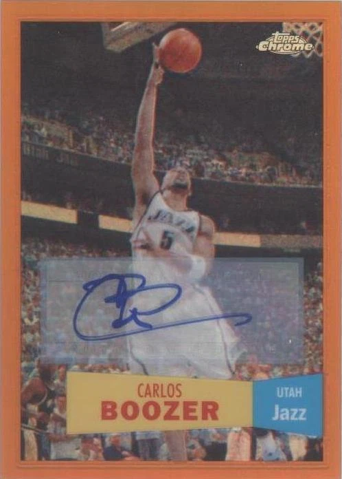 1957-58 Variations Orange Refractor Autographs