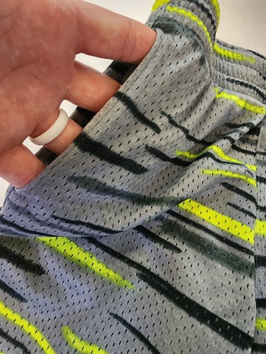 Champion Shorts 2 Pairs S 7/8 Red Gray Striped Mesh Breathable Athletic Stretch - Picture 4 of 9