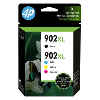 4 902XL Ink Cartridge for HP 902XL OfficeJet 6978 6968 6954 6976 6979 6950