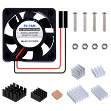 Fan for Raspberry Pi - 30X30X7Mm DC 5V Brushless CPU Cooling Fan with 7PCS Heats