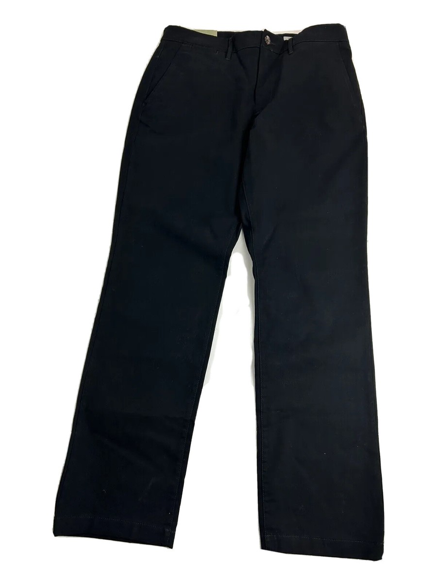 moon　　wide chino pants black M Wide Fit Chino Pants | UNIQLO US