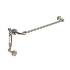 Rondo 24" Cuttable Towel Bar 8" Offset Pull Shower Door Combo - Brushed Nickel