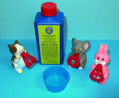 Original Pustefix 250ml Seifenblasenlösung Made in Germany + Seifenblasenherstellung Tiere