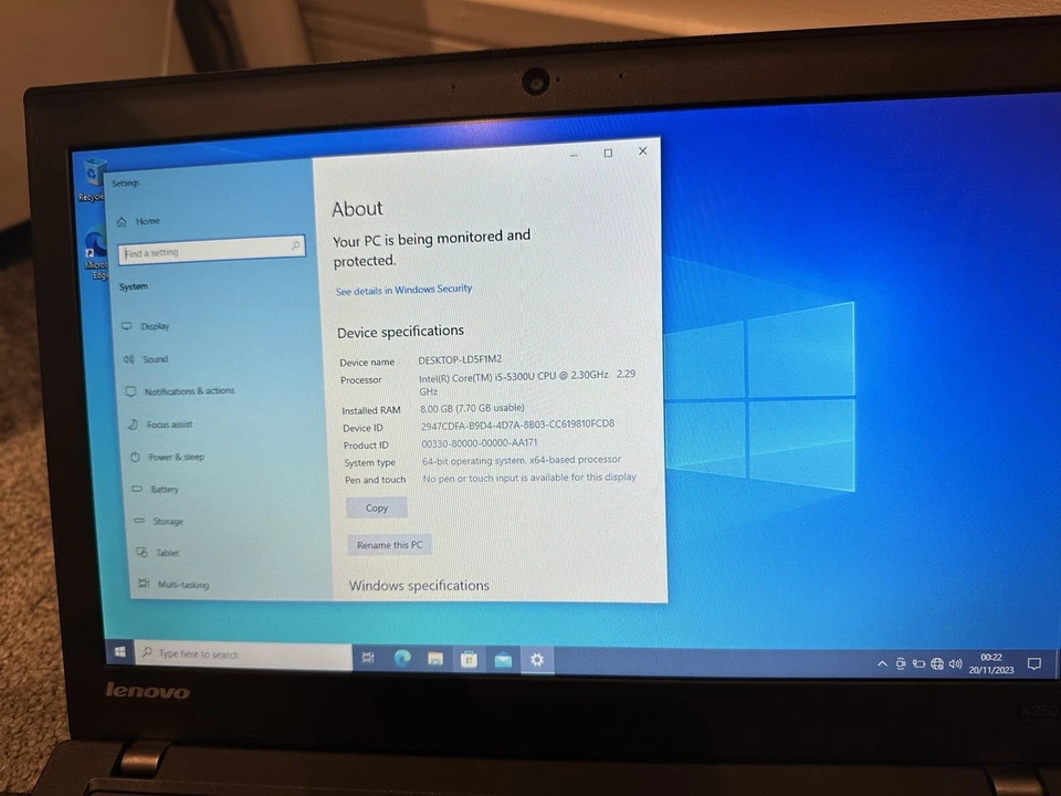 Lenovo ThinkPad X250 · i5-5300 · 8GB · 500GB, photo 3 of 5