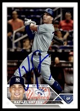 2023 Topps Baseball Card Rafael Ortega New York Yankees #607 Signed