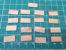 40 mm X 20 mm bases (17 in pack) 2mm MDF