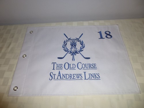 Original The Old Course St. Andrews Hole 18 United Kingdom Sewn Pin Flag