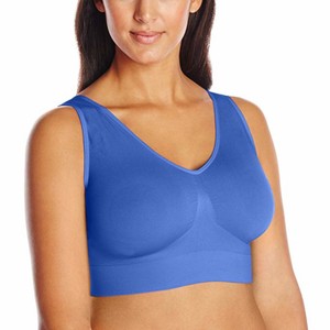 842b1 Just My Size 1263 Pure Comfort Plus Size Bra Xl Blue Ebay