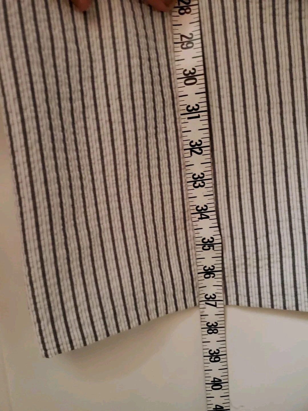 Abito tubino rosso ALYX casual scollo barca senza maniche tasche gonna a righe taglia 12