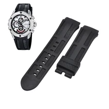 22mm Black Rubber Strap For Festina Chrono Bike F16526-1