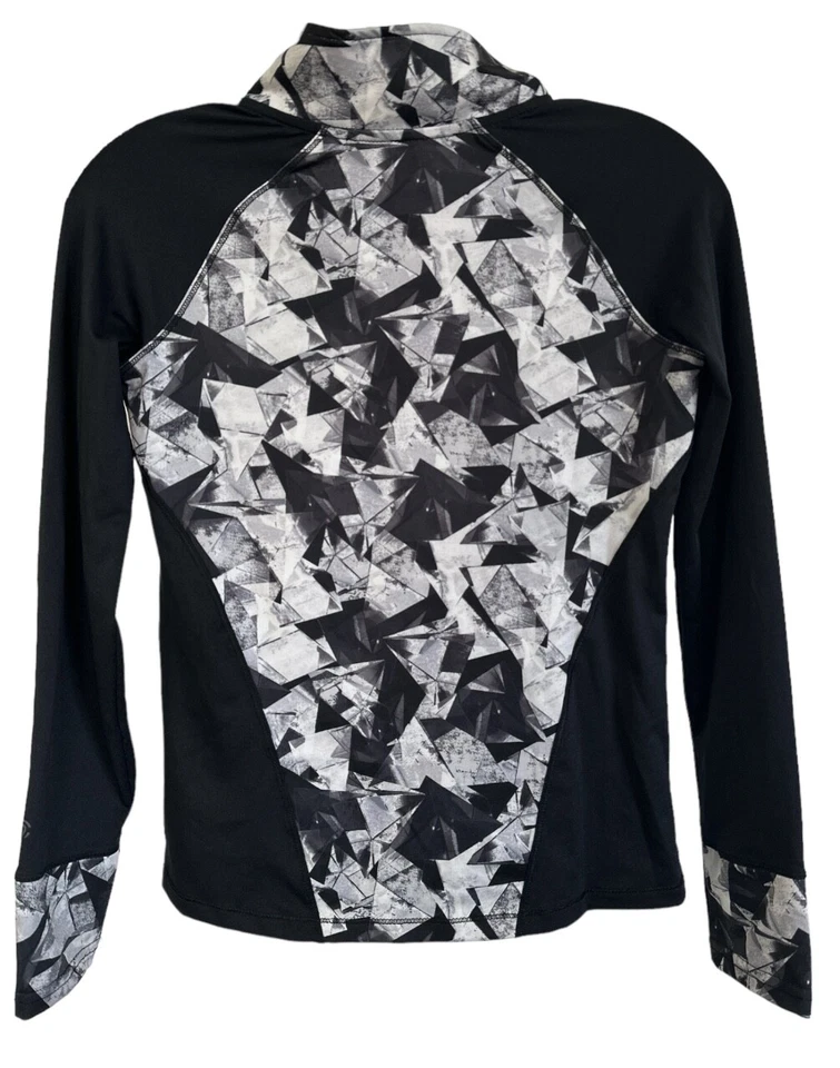 Pullover Champion Big Girl manga larga 3/4 cremallera estampado geométrico talla L (10-12) Foto 2 de 4