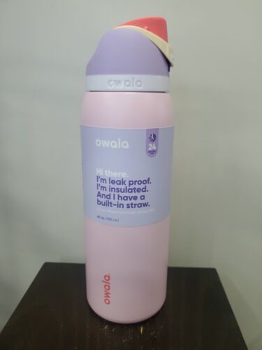 Owala FreeSip Stainless Steel Water Bottle / 40oz / Color: Blossom Bunny