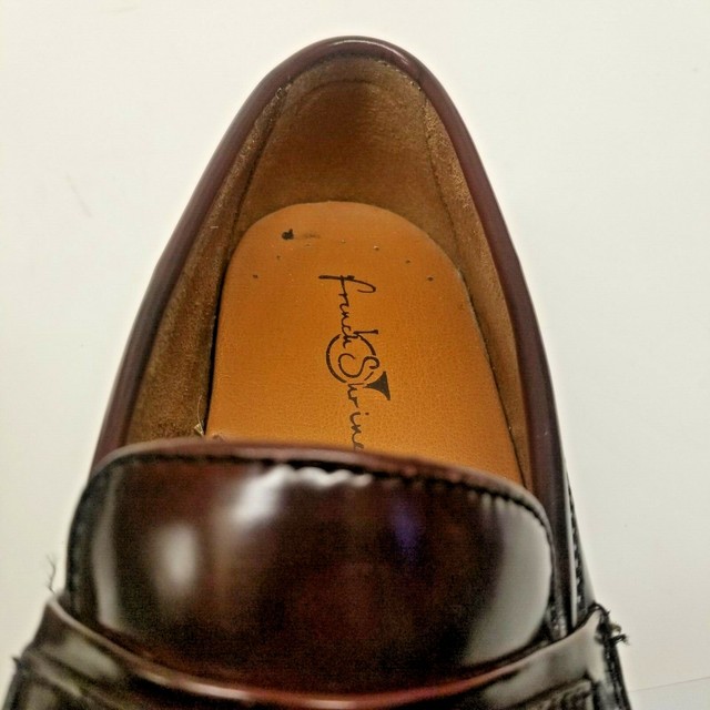 French Shriner Mens 9M Burgundy Leather Beltway Tassel Loafers Dress