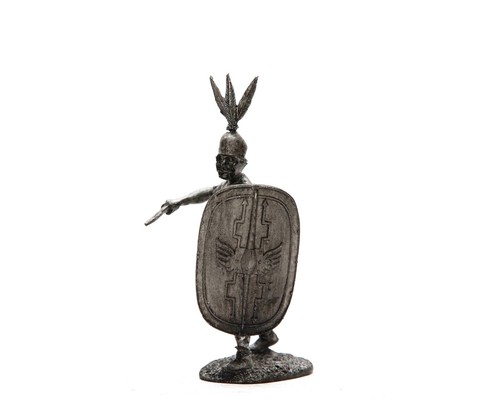 Tin 54mm Roman Triary 218-201 yr. BC. 2nd Punic War 1:32 Pewter Sculpture - Picture 2 of 5
