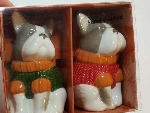 Suéter francés Bulldog otoño frenchie agitadores de sal y pimienta - Imagen 2 de 4
