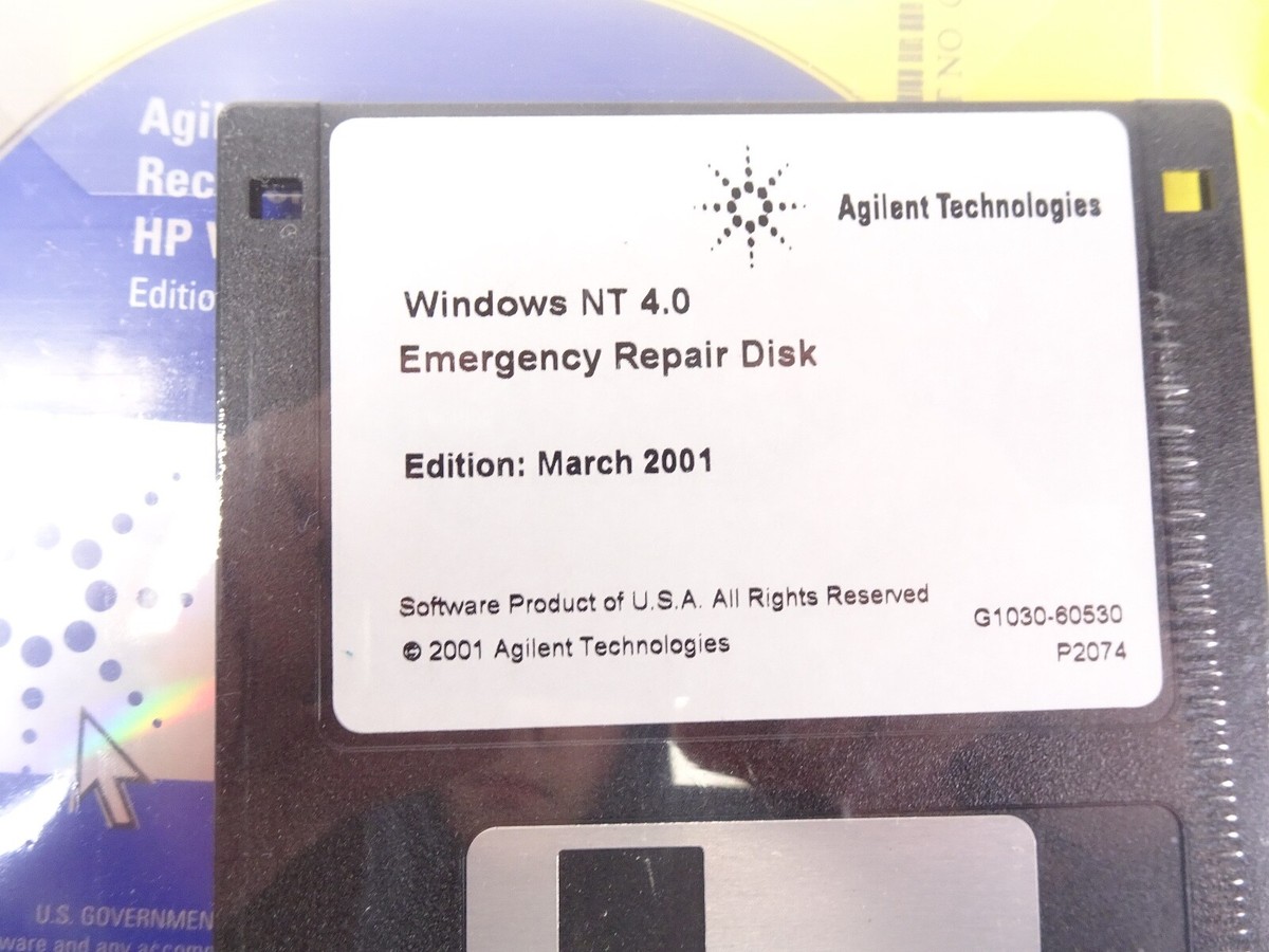 Agilent G1030-60527 | Windows NT 4.0 Repair Disk | HP Vectra