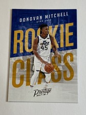 DONOVAN MITCHELL 2017-18 Panini Prestige Basketball Rookie Class RC Card #13. rookie card picture