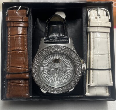 Grand Master Natural Diamond Man s Watch Brand New