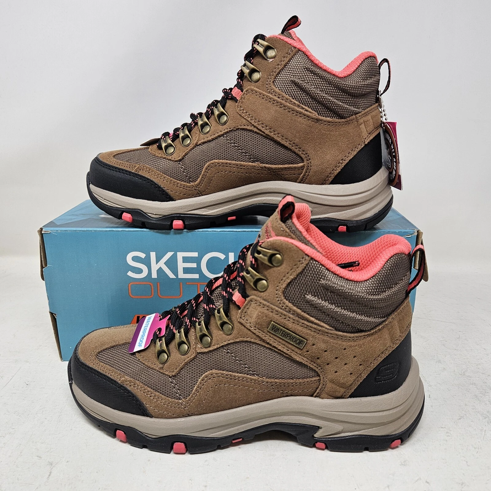 Wmns Skechers Outdoor Trego Base Camp Tan Waterproof Trail Hiking Boot / 167008
Opens in a new windo