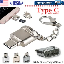 TypeC To Micro SD TF Card Reader OTG USB Adapter Converter For Samsung Phone Lot