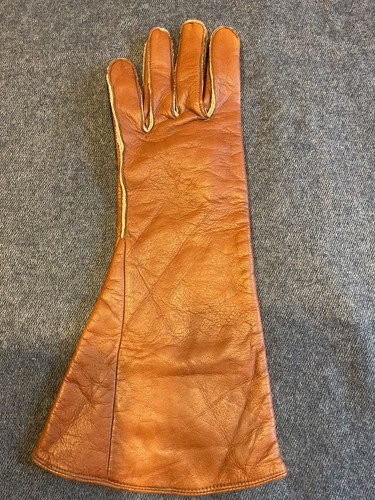 WW2 RAF D Type Flying Glove Original Left Hand Only Gauntlet Helmet Jacket Boots - Picture 2 of 8