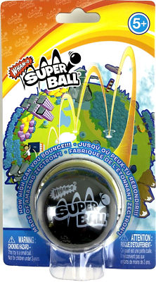 8月限定値下げSUPER CHRYSTALATE BALLS WHAM-O Original SuperBall BLACK Whamo Zectron Rubber Hi