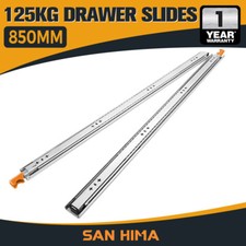 864mm Locking Drawer Slides - Heavy Duty 125kg Capacity For Trailers & Fridges