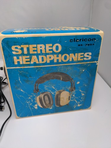 Claricon Stereo Headphones VINTAGE 85-285A TESTED D2 - Picture 7 of 8