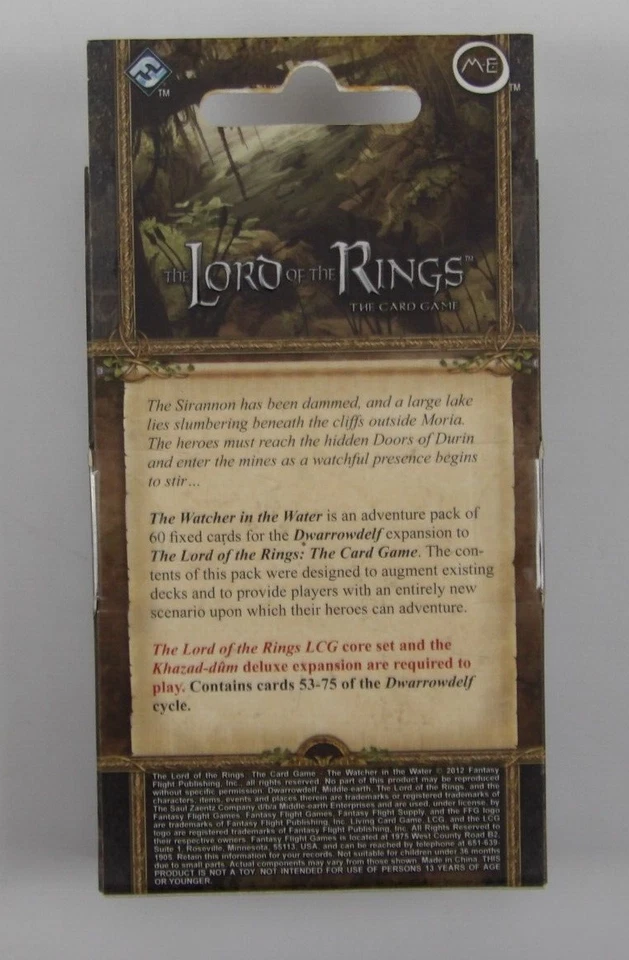 o Senhor dos Anéis o Jogo de Cartas O Vigia na Água Pacote de Aventura NOVO - Imagem 2 de 4