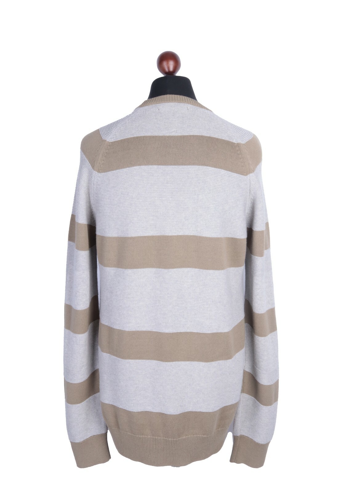 Cotton Striped C-Neck Jumper Size L 
