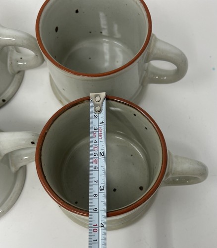 DANSK BLT Ruststone Mugs Cups Niels Rafsgaard Japan Design Set of 4 - Picture 4 of 5