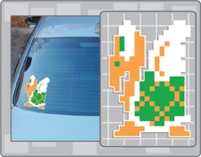 FLYING GREEN KOOPA TROOPA Sprite Vinyl Decal #1 Super Mario Bros. Sticker