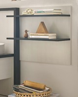 Wandpaneel Regal In Weiß Pinie Und Anthrazit Landhaus Wandboard 60 X 54 Cm Stove