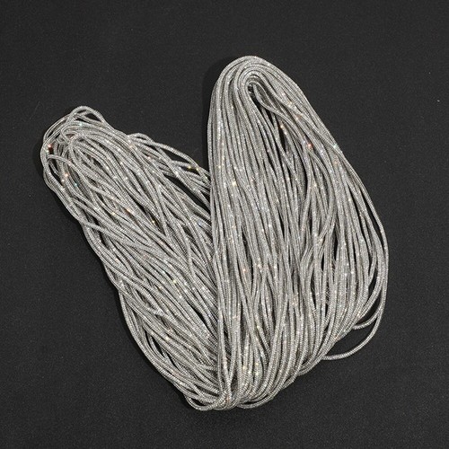 Trim Rhinestone Rope Cord 2 Yards Shiny for DIY Making Jewelry Bag Accessories