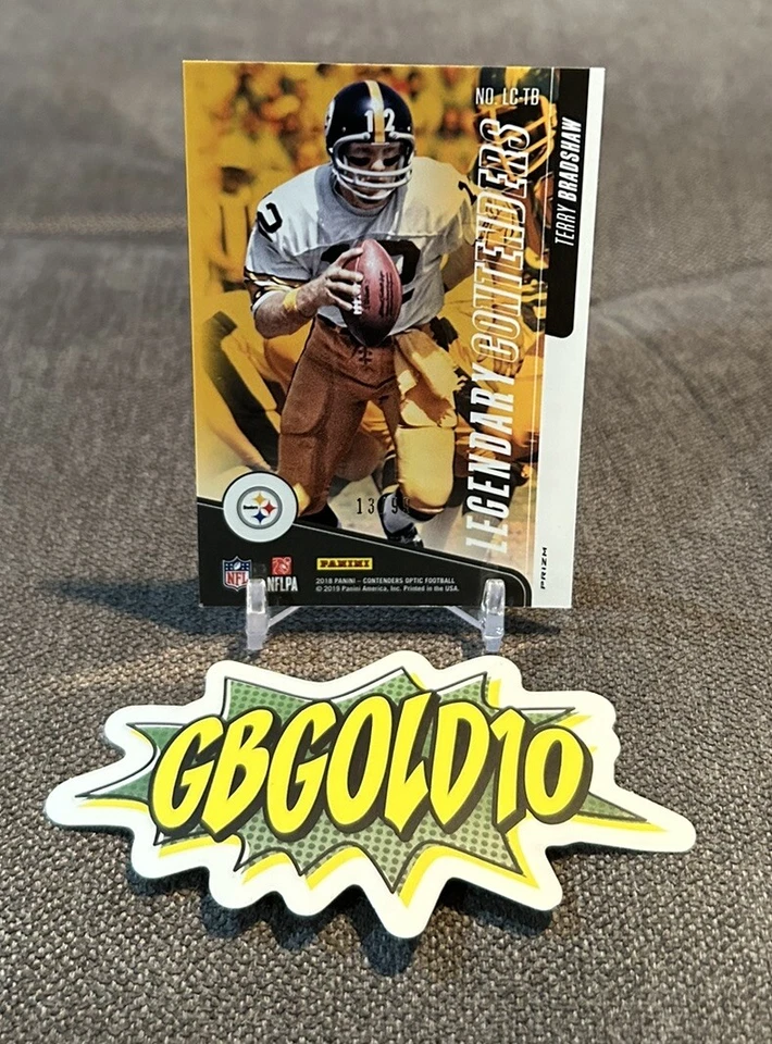 2018 Panini Contenders Optic - Legendary Contenders Purple #LC-TB Terry Bradshaw - Image 2 of 3