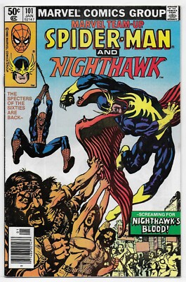 Marvel Team Up 101 Spider-Man Nighthawk Avengers Squadron Supreme Defenders